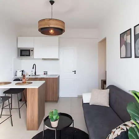 L33 2p Jean Medecin Centrale/ 2 Balcony & Ac 아파트 *