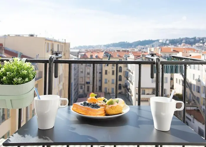 L33 Staywiz Us -2p Jean Medecin Centrale- 2 Balcony & Ac شقة *