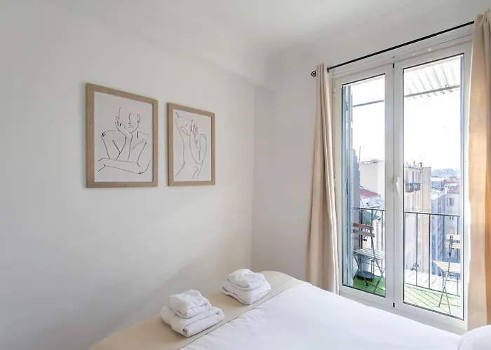 L33 Staywiz Us -2p Jean Medecin Centrale- 2 Balcony & Ac شقة *
